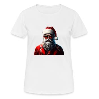 Hipster Claus - Women's Breathable T-Shirt - white - Front - AI Model Female 172 dark (172cm)