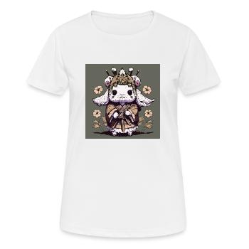 Goat in kimono - Women's Breathable T-Shirt - white - Front - AI Model Female 172 dark (172cm)