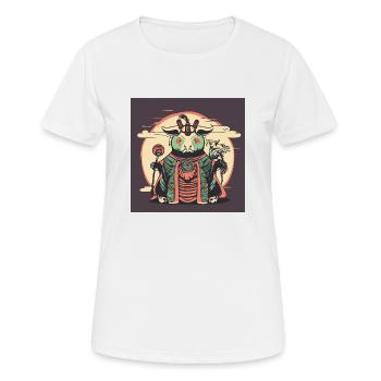 Prêtre des chèvres - T-shirt respirant Femme - blanc - Devant - AI Model Female 172 dark (172cm)