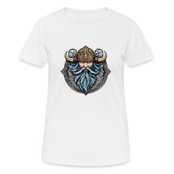 Wikinger Odin Thor Walhalla - Frauen T-Shirt atmungsaktiv - Weiß - Vorne - AI Model Female 172 dark (172cm)