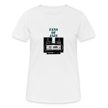 T-shirts for jazz lovers - T-shirt respirant Femme - blanc - Devant - AI Model Female 172 dark (172cm)