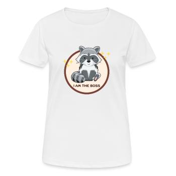 I AM THE CHEFFE - Frauen T-Shirt atmungsaktiv - Weiß - Vorne - AI Model Female 172 dark (172cm)