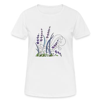Lavender - Women's Breathable T-Shirt - white - Front - AI Model Female 172 dark (172cm)