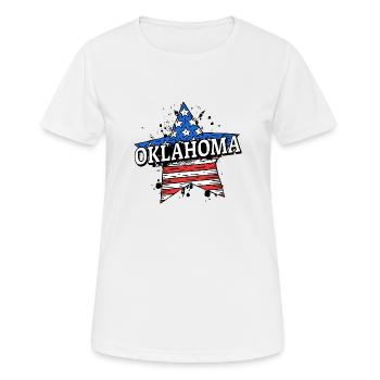 Oklahoma - USA - United States of America - Frauen T-Shirt atmungsaktiv - Weiß - Vorne - AI Model Female 172 dark (172cm)