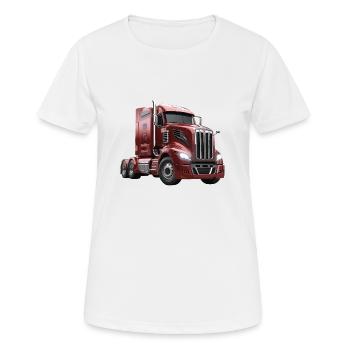 American Truck - Women's Breathable T-Shirt - white - Front - AI Model Female 172 dark (172cm)
