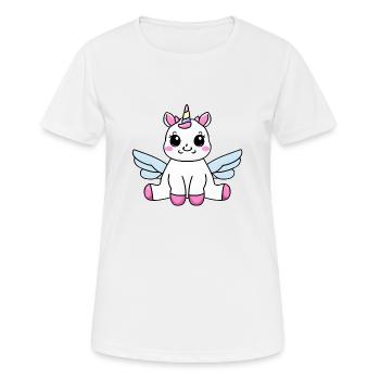 Unicorn Mythical Creature Girl Mythical Beast Unicorns - Women's Breathable T-Shirt - white - Front - AI Model Female 172 dark (172cm)