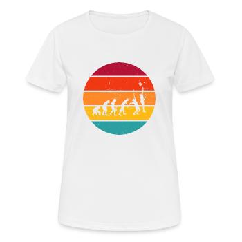 Paddle Racket Paddle Tennis Paddle Paddeltennis - Women's Breathable T-Shirt - white - Front - AI Model Female 172 dark (172cm)