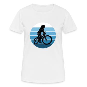 Cyclisme Cyclisme Cyclisme VTT - T-shirt respirant Femme - blanc - Devant - AI Model Female 172 dark (172cm)
