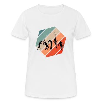 Men's Tennis Tennis Women's Tennis Player - Women's Breathable T-Shirt - white - Front - AI Model Female 172 dark (172cm)