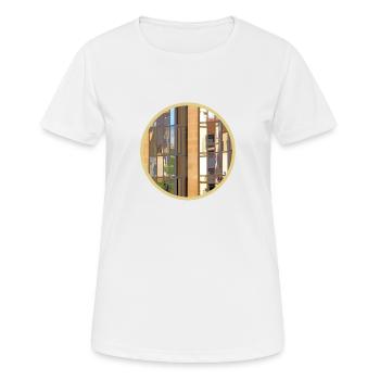 Miroir - T-shirt respirant Femme - blanc - Devant - AI Model Female 172 dark (172cm)