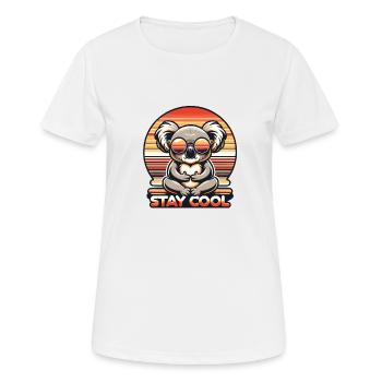 Cool Zen Koala - Relaxation Guaranteed - Women's Breathable T-Shirt - white - Front - AI Model Female 172 dark (172cm)