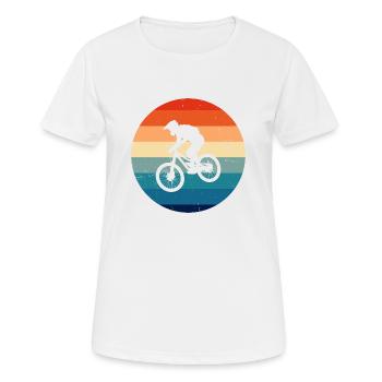 VTT VTT VTT Cyclisme - T-shirt respirant Femme - blanc - Devant - AI Model Female 172 dark (172cm)