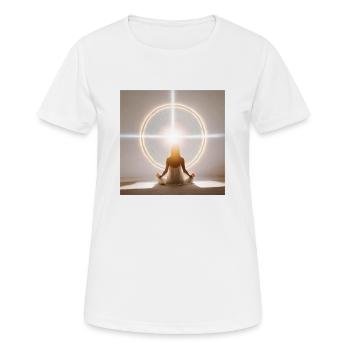 Spiritualité - T-shirt respirant Femme - blanc - Devant - AI Model Female 172 dark (172cm)
