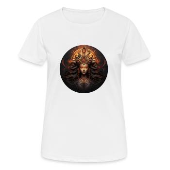 Mysterious Goddess - Women's Breathable T-Shirt - white - Front - AI Model Female 172 dark (172cm)