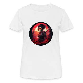 Combattant légendaire - T-shirt respirant Femme - blanc - Devant - AI Model Female 172 dark (172cm)