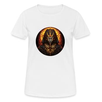 Dunkler Pharao Das Geheimnisvolle zum Tragen - Frauen T-Shirt atmungsaktiv - Weiß - Vorne - AI Model Female 172 dark (172cm)