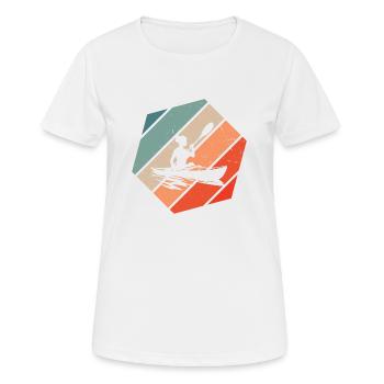 Kayak Kayak Canoë Kayak Femmes Hommes - T-shirt respirant Femme - blanc - Devant - AI Model Female 172 dark (172cm)
