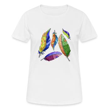Stylo - T-shirt respirant Femme - blanc - Devant - AI Model Female 172 dark (172cm)