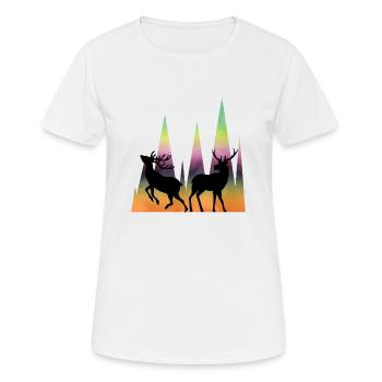 Deer - Women's Breathable T-Shirt - white - Front - AI Model Female 172 dark (172cm)