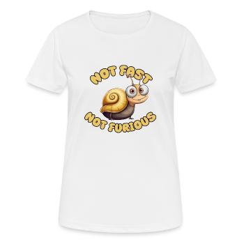 Snail - Not fast not furious - Women's Breathable T-Shirt - white - Front - AI Model Female 172 dark (172cm)