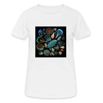 Korallenmärchen in der Dunkelheit - Frauen T-Shirt atmungsaktiv - Weiß - Vorne - AI Model Female 172 dark (172cm)