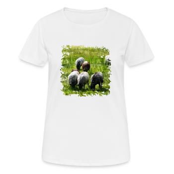 Heidschnucken are an old breed of sheep - Women's Breathable T-Shirt - white - Front - AI Model Female 172 dark (172cm)