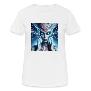 Astrophysique Spiritualité - T-shirt respirant Femme - blanc - Devant - AI Model Female 172 dark (172cm)