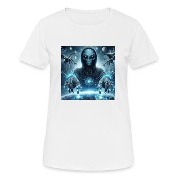 Astrophysique Spiritualité - T-shirt respirant Femme - blanc - Devant - AI Model Female 172 dark (172cm)
