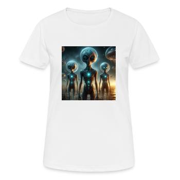 Astrophysique Spiritualité - T-shirt respirant Femme - blanc - Devant - AI Model Female 172 dark (172cm)