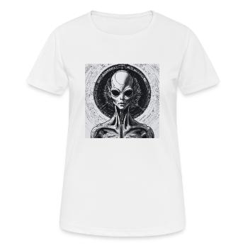 Astrophysique Spiritualité - T-shirt respirant Femme - blanc - Devant - AI Model Female 172 dark (172cm)