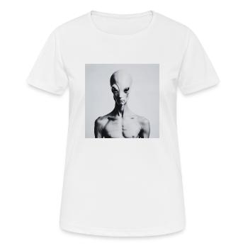 Astrophysique Spiritualité - T-shirt respirant Femme - blanc - Devant - AI Model Female 172 dark (172cm)