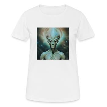 Astrophysique Spiritualité - T-shirt respirant Femme - blanc - Devant - AI Model Female 172 dark (172cm)