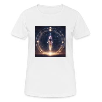 Spirituality Universe - Women's Breathable T-Shirt - white - Front - AI Model Female 172 dark (172cm)