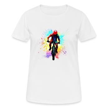 Cyclists Cycling Cycling Cyclists Cycling - Women's Breathable T-Shirt - white - Front - AI Model Female 172 dark (172cm)