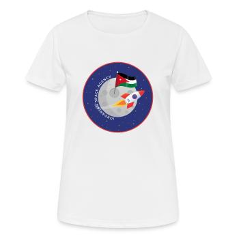 Jordanische Raumfahrtagentur - Frauen T-Shirt atmungsaktiv - Weiß - Vorne - AI Model Female 172 dark (172cm)