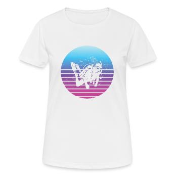 Plongée Libre Plongée sous-marine Plongée Ladies Diver - T-shirt respirant Femme - blanc - Devant - AI Model Female 172 dark (172cm)