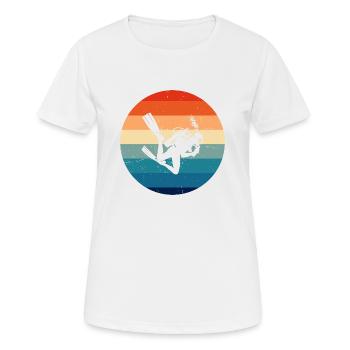 Plongée sous-marine Plongée libre Hommes Plongeur - T-shirt respirant Femme - blanc - Devant - AI Model Female 172 dark (172cm)
