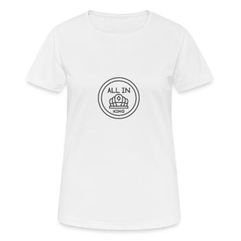 ALL IN KING - Maître du jeu - T-shirt respirant Femme - blanc - Devant - AI Model Female 172 dark (172cm)
