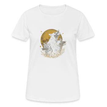 Meute de loups - T-shirt respirant Femme - blanc - Devant - AI Model Female 172 dark (172cm)