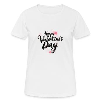 Eleganter Valentinstag - schickes Liebesskript - Frauen T-Shirt atmungsaktiv - Weiß - Vorne - AI Model Female 172 dark (172cm)