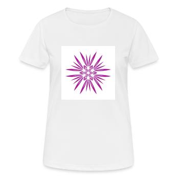 Stern-Blume - Frauen T-Shirt atmungsaktiv - Weiß - Vorne - AI Model Female 172 dark (172cm)