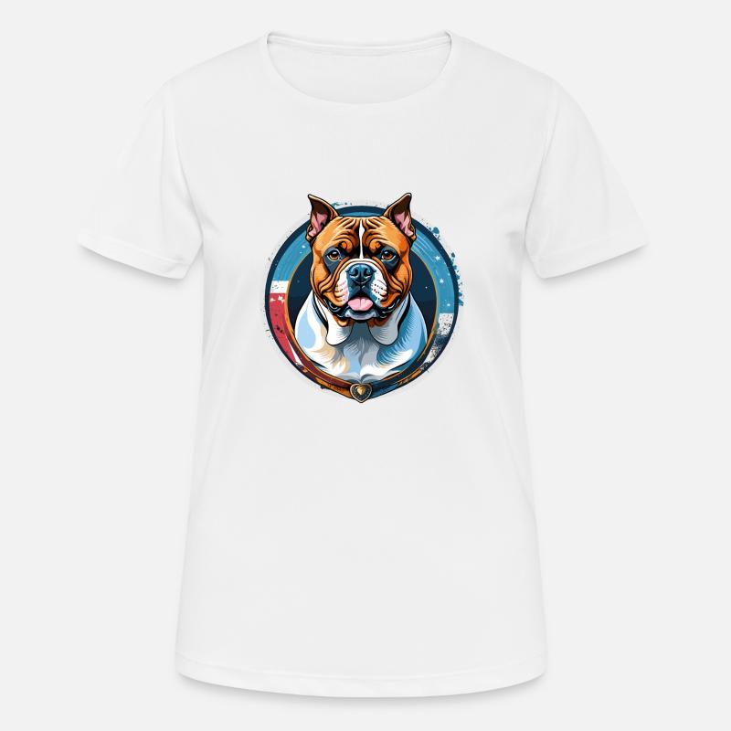 American Bully - Women's Breathable T-Shirt - white
