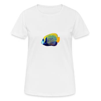 POMACANTHUS IMPERATOR - Women's Breathable T-Shirt - white - Front - AI Model Female 172 dark (172cm)