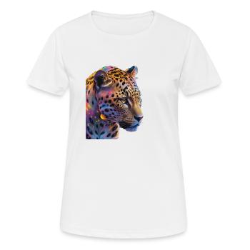 Leopard - Women's Breathable T-Shirt - white - Front - AI Model Female 172 dark (172cm)