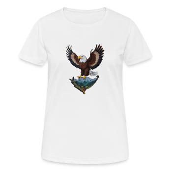 Beau pygargue à tête blanche - T-shirt respirant Femme - blanc - Devant - AI Model Female 172 dark (172cm)