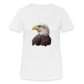Beau pygargue à tête blanche - T-shirt respirant Femme - blanc - Devant - AI Model Female 172 dark (172cm)