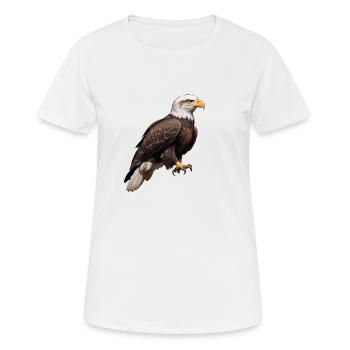 Schöner Weißkopfseeadler - Frauen T-Shirt atmungsaktiv - Weiß - Vorne - AI Model Female 172 dark (172cm)