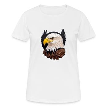 Beau pygargue à tête blanche - T-shirt respirant Femme - blanc - Devant - AI Model Female 172 dark (172cm)
