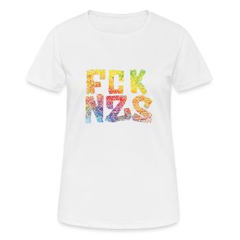 FCK NZS - T-shirt respirant Femme - blanc - Devant - AI Model Female 172 dark (172cm)