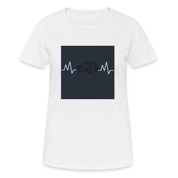 auto1 - Frauen T-Shirt atmungsaktiv - Weiß - Vorne - AI Model Female 172 dark (172cm)